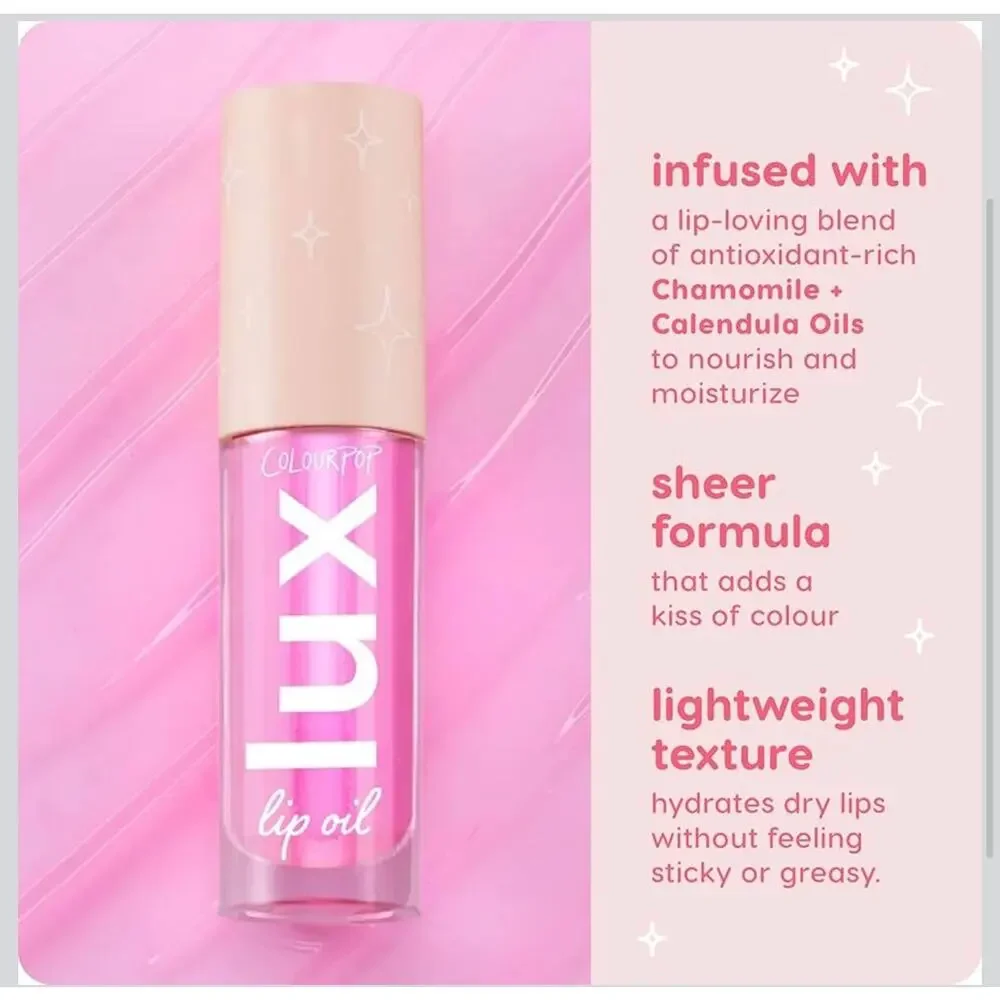 ColourPop Lux Lip Oil BUNDLE - SKINNY DIP & RASPBERRY MOJITO - NEW in box